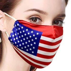 Pack of 4 American flag cotton 3 layers mask